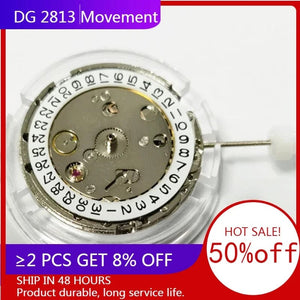 Planet Gates 2813 Watch Movement 3 Hands Single Calendar Automatic Mechanical Movement For 2813 Watch Movement /DG2813 Watch Repair Parts
