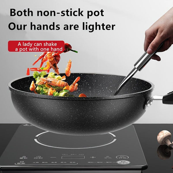 Planet Gates 28cm 1pc Non-stick Frying Pan, Cooking Pot, Multifunctional Chef's Pans, Skillet, Cookware, Kitchen Utensils