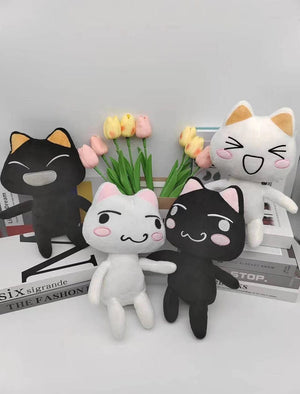 Planet Gates 28cm Kawaii Toro Inoue The Cat Plush Toy Soft Anime Cartoon Animal Doll Room Decorations Birthday Gifts Christmas Gifts for Kids