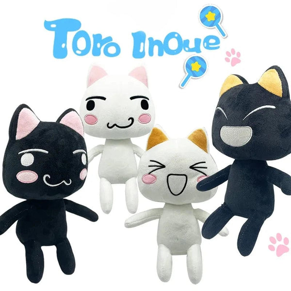 Planet Gates 28cm Kawaii Toro Inoue The Cat Plush Toy Soft Anime Cartoon Animal Doll Room Decorations Birthday Gifts Christmas Gifts for Kids