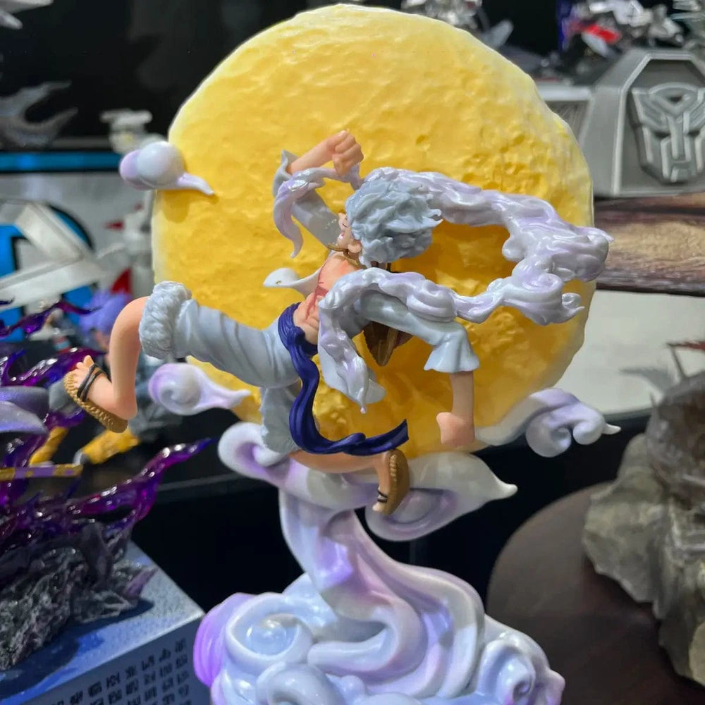 Planet Gates 28cm One Piece Anime Figure Moon Fairy Nika Monkey D Luffy Gear 5 With Moon Light Action Figure Gk Statue Model Collection Toys