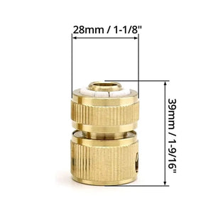 Planet Gates 28mm x 39mm / golden 4-way Water Quick Connector High Pressure Quick Coupling For Car Washer Water Gun Adapter Joints Garden Irrigation Accessories