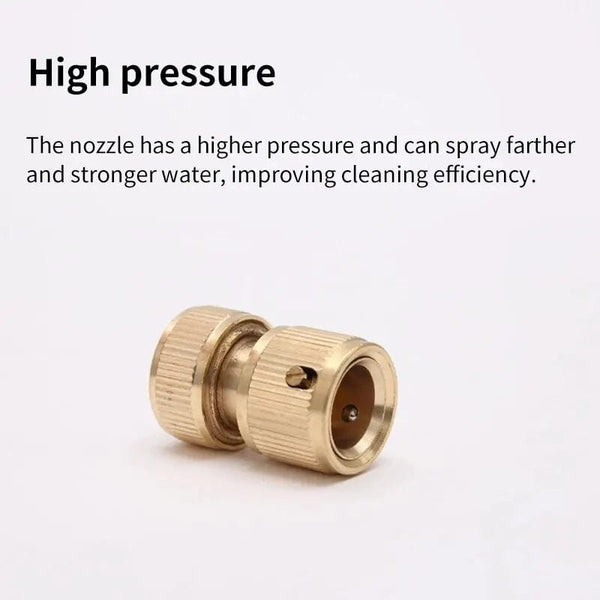 Planet Gates 28mm x 39mm / golden 4-way Water Quick Connector High Pressure Quick Coupling For Car Washer Water Gun Adapter Joints Garden Irrigation Accessories