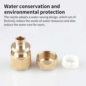 Planet Gates 28mm x 39mm / golden 4-way Water Quick Connector High Pressure Quick Coupling For Car Washer Water Gun Adapter Joints Garden Irrigation Accessories