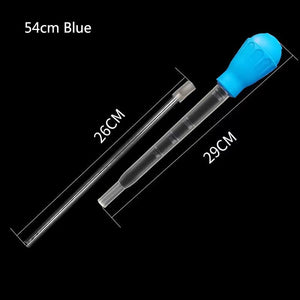 Planet Gates 29/45/54cm Aquarium FishTank Clean Tool Pipette Fish Tank Siphon Pump Water Changer Aquarium Accessories with Extension Tube