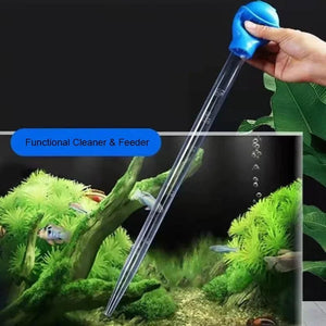 Planet Gates 29/45/54cm Aquarium FishTank Clean Tool Pipette Fish Tank Siphon Pump Water Changer Aquarium Accessories with Extension Tube