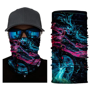 Planet Gates 29 / 50cm x 25cm Outdoor Sports Bandana Man Seamless Balaclava Neck Warmer Cycling Motorcycle Scarf Windproof Sun Protection Fishing Face Mask