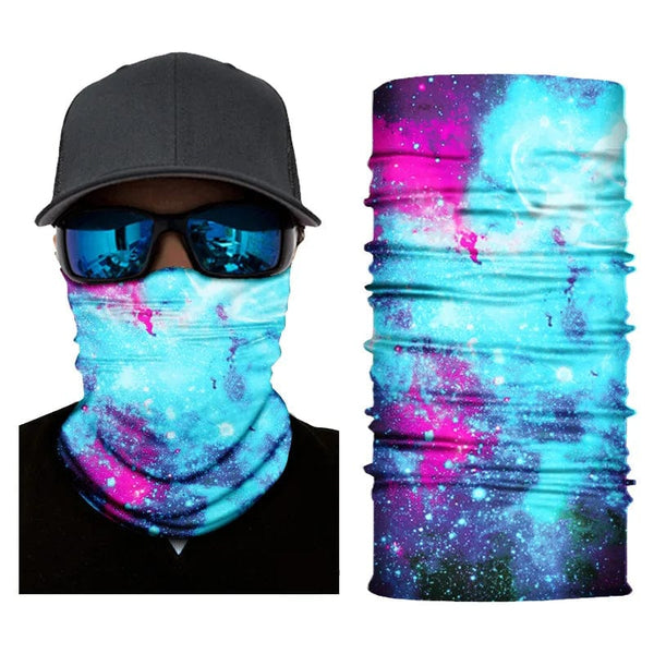 Planet Gates 29 / 50cm x 25cm Outdoor Sports Bandana Man Seamless Balaclava Neck Warmer Cycling Motorcycle Scarf Windproof Sun Protection Fishing Face Mask