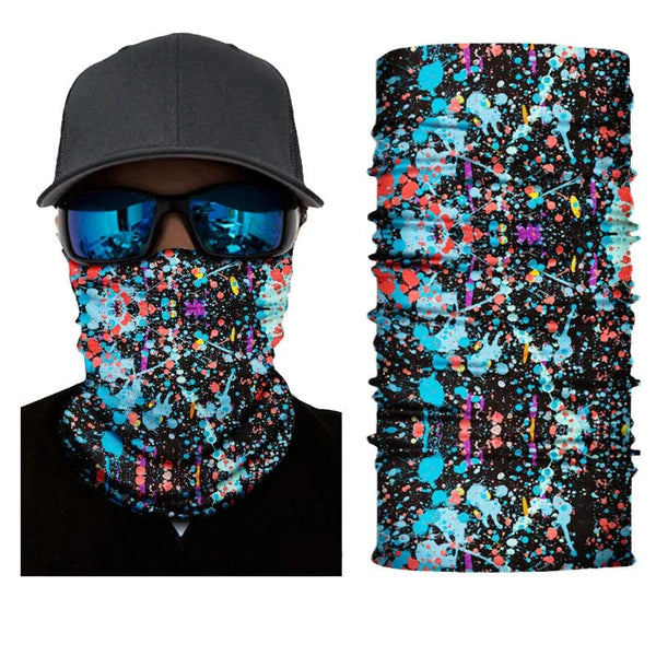 Planet Gates 29 / 50cm x 25cm Outdoor Sports Bandana Man Seamless Balaclava Neck Warmer Cycling Motorcycle Scarf Windproof Sun Protection Fishing Face Mask