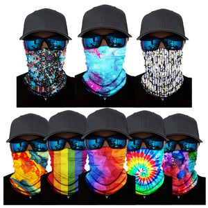 Planet Gates 29 / 50cm x 25cm Outdoor Sports Bandana Man Seamless Balaclava Neck Warmer Cycling Motorcycle Scarf Windproof Sun Protection Fishing Face Mask