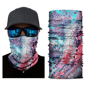 Planet Gates 29 / 50cm x 25cm Outdoor Sports Bandana Man Seamless Balaclava Neck Warmer Cycling Motorcycle Scarf Windproof Sun Protection Fishing Face Mask