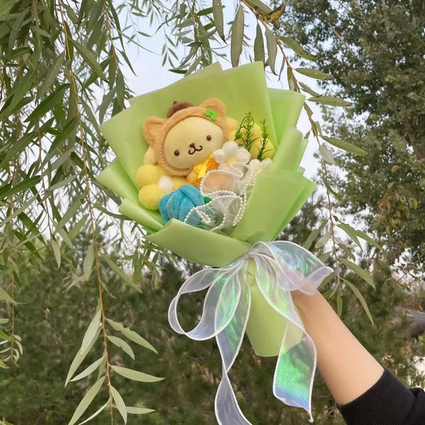 Planet Gates 29 Cartoon My Melody Kuromi Cinnamoroll Kt Cat Plush Doll Creative Flower Bouquet Valentine Christmas Graduation Birthday Gift