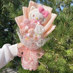 Planet Gates 29 Cartoon My Melody Kuromi Cinnamoroll Kt Cat Plush Doll Creative Flower Bouquet Valentine Christmas Graduation Birthday Gift