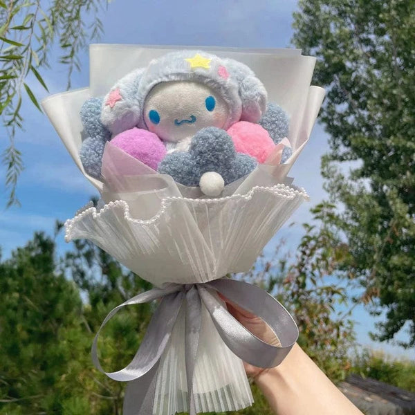 Planet Gates 29 Cartoon My Melody Kuromi Cinnamoroll Kt Cat Plush Doll Creative Flower Bouquet Valentine Christmas Graduation Birthday Gift