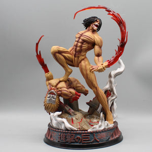 Planet Gates 29cm / with box New Attack On Titan Anime Figure The Armored Figures 29cm Titan Eren Jager Action Figurine Model Pvc Statue Ornament Toys Gifts