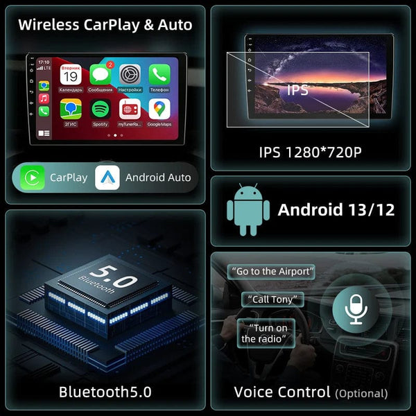 Planet Gates 2Din Android 12 Car Radio for Chevrolet AVEO T250 2006-2012 Multimedia Player Carplay Auto Autoradio Navigatore Stereo Head Unit