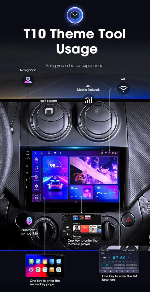 Planet Gates 2Din Android 12 Car Radio for Chevrolet AVEO T250 2006-2012 Multimedia Player Carplay Auto Autoradio Navigatore Stereo Head Unit