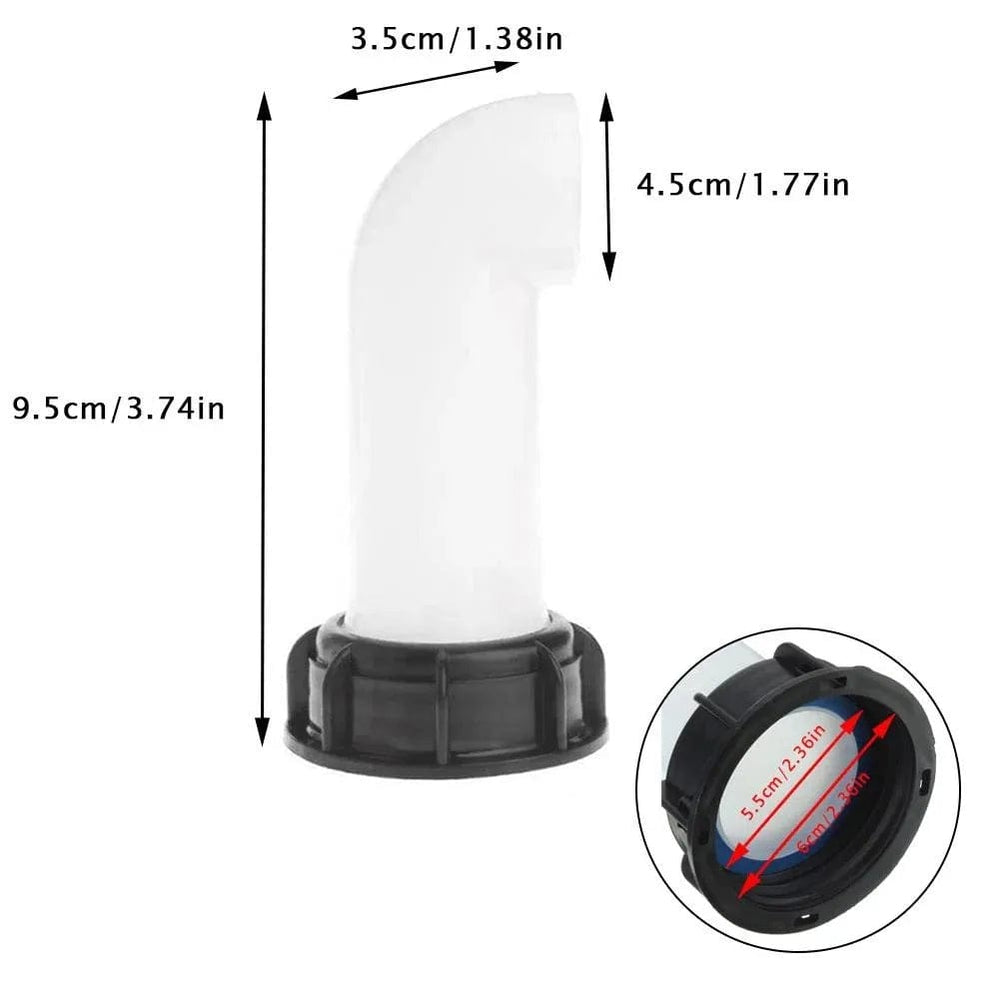 Planet Gates 2in Extension Drain Spout Hose 1000L IBC Water Tank Nozzle Tap Cap Valve Fitting Highly Matched With The Original