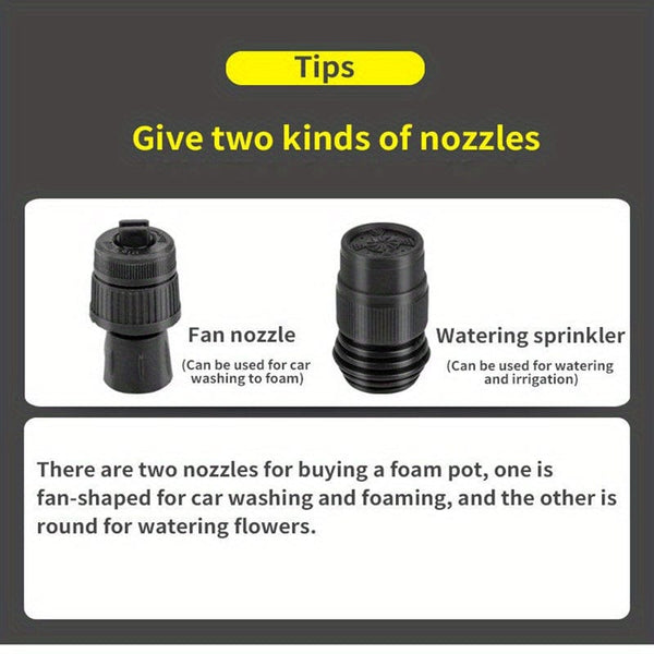 Planet Gates 2L 1pc Foam Sprayer Car Wash Hand-held Foam Watering Can Air Pressure Sprayer Plastic Disinfection Water Bottle Car Cleaning Tools Gardening Spray Bottle Air Pump Watering Can