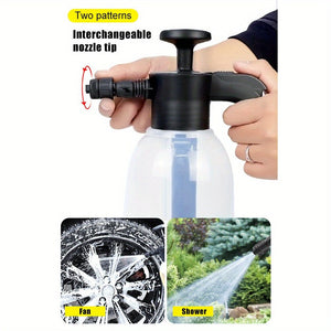 Planet Gates 2L 1pc Foam Sprayer Car Wash Hand-held Foam Watering Can Air Pressure Sprayer Plastic Disinfection Water Bottle Car Cleaning Tools Gardening Spray Bottle Air Pump Watering Can