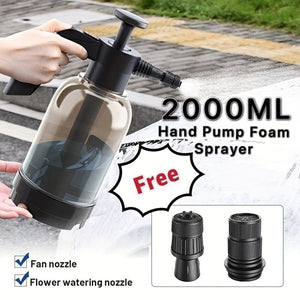 Planet Gates 2L 1pc Foam Sprayer Car Wash Hand-held Foam Watering Can Air Pressure Sprayer Plastic Disinfection Water Bottle Car Cleaning Tools Gardening Spray Bottle Air Pump Watering Can