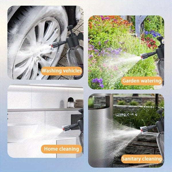 Planet Gates 2L 1pc Handheld Car Wash Sprayer 2L Multipurpose Water Spray Bottle For Automotive Detailing Home Yard