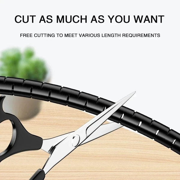 Planet Gates 2M/1M Flexible Spiral Cable Wire Protector Cable Organizer Computer Cord Protective Tube Clip Organizer Management Tools 16/10mm