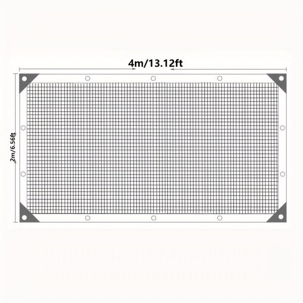 Planet Gates 2m/6.56ft  * 4m/13.12ft 1pc Encrypted Sunshade Net Sunshade Cloth For Yard, Balcony, Garden, Strong And Durable Thickened Plant Animal Shed Sunscreen Sunshade Sail, 2m/6.56ft * 4m/13.12ft