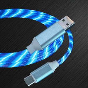 Planet Gates 2m Fast Charging Flow Light USB Charging Cable TYPE-C Fast Charging And Data Transmission