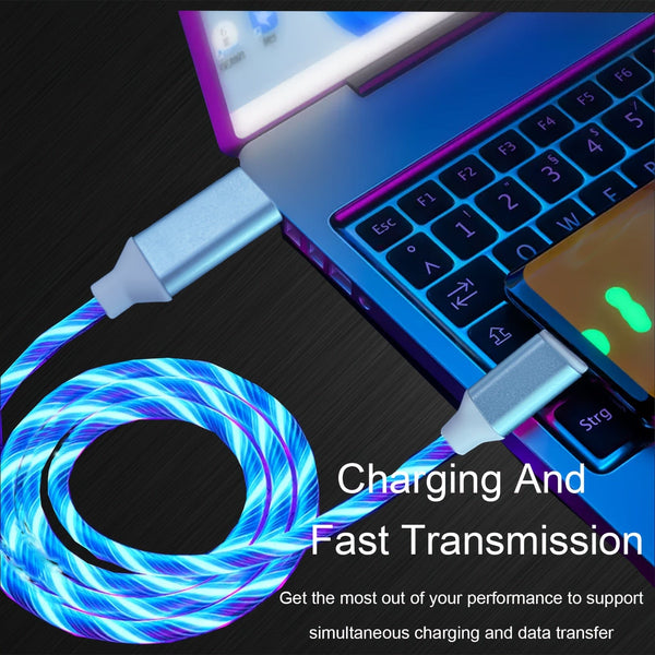 Planet Gates 2m Fast Charging Flow Light USB Charging Cable TYPE-C Fast Charging And Data Transmission