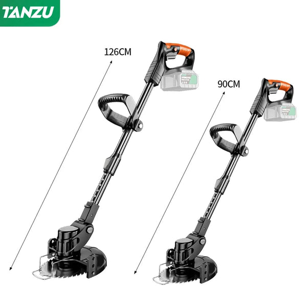 Planet Gates 2pc big battery / us / CHINA Electric Lawn Mower 21V Handheld 1880W Grass Cutting Wood Trimmer Length Adjustable With Battery Cordless Garden Power Pruning