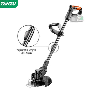 Planet Gates 2pc big battery / us / CHINA Electric Lawn Mower 21V Handheld 1880W Grass Cutting Wood Trimmer Length Adjustable With Battery Cordless Garden Power Pruning