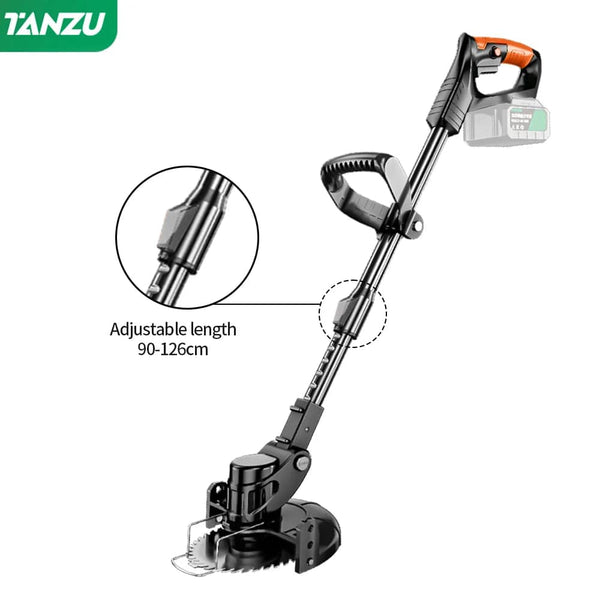 Planet Gates 2pc big battery / us / CHINA Electric Lawn Mower 21V Handheld 1880W Grass Cutting Wood Trimmer Length Adjustable With Battery Cordless Garden Power Pruning