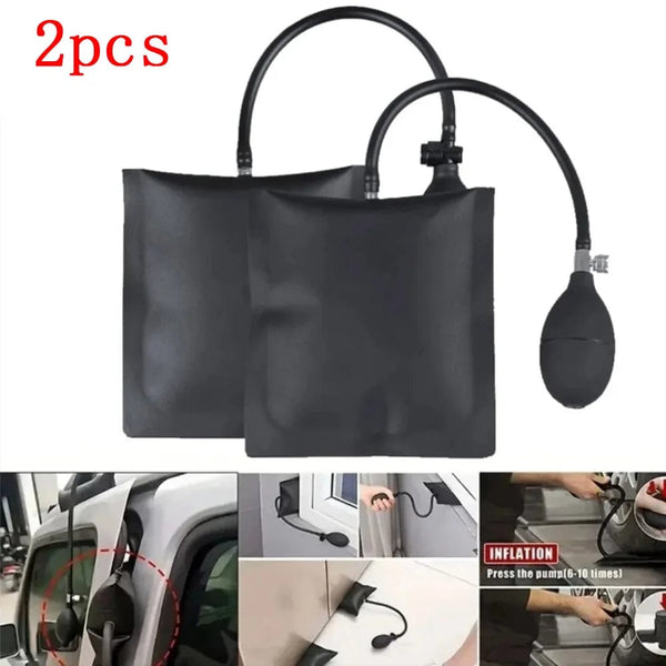 Planet Gates 2pc Car Door Window Positioning Bag Installation Air Cushion Pump Wedges Inflatable Airbag Alignment Shims Repair Tool