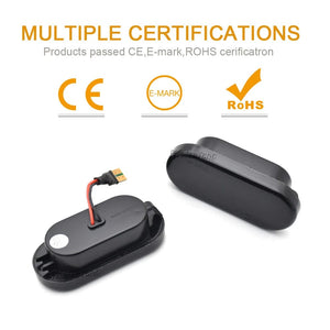 Planet Gates 2pc Dynamic Led Turn Signals Side marker light Lamp for VW Volkswagen Bora Golf 3/4 Passat 3B Polo 6N Sharan Vento T5 SEAT Ibiza