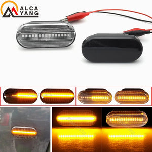 Planet Gates 2pc Dynamic Led Turn Signals Side marker light Lamp for VW Volkswagen Bora Golf 3/4 Passat 3B Polo 6N Sharan Vento T5 SEAT Ibiza