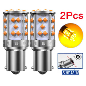 Planet Gates 2PC  P21W  BA15S / China 2Pcs WY21W LED Canbus No Error No Hyper Flash Turn Signal Lights Bulb 3030 SMD T20 7440 W21W 1156 ba15s LED Lamp 12V Orange