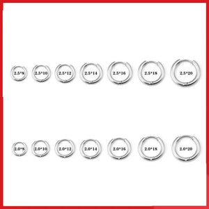 Planet Gates 2PC /Set Stainless Steel Small Hoop Earrings for Women Men Gold Color Black Circle Thick Ear Ring Huggie Earrings Hoop Piercing