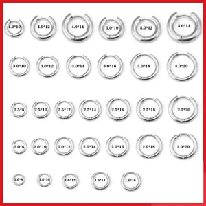 Planet Gates 2PC /Set Stainless Steel Small Hoop Earrings for Women Men Gold Color Black Circle Thick Ear Ring Huggie Earrings Hoop Piercing