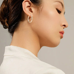 Planet Gates 2PC /Set Stainless Steel Small Hoop Earrings for Women Men Gold Color Black Circle Thick Ear Ring Huggie Earrings Hoop Piercing