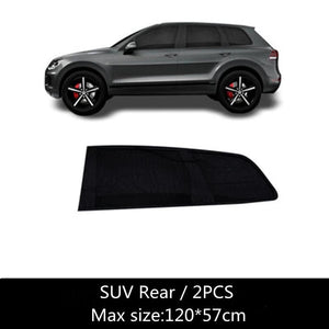 Planet Gates 2Pc SUV rear Car Sunshade Curtains Universal Side Window Shades SUV Curtains Protection Repellent Mosquito Mesh Net Sunshade Auto Accessories