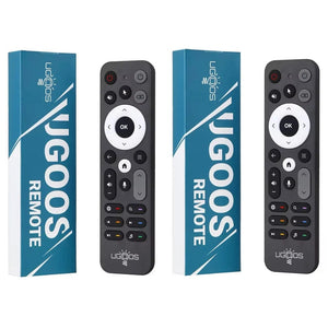 Planet Gates 2pc UR02 UGOOS UR02 BT Remote Control Voice Control Replacement for Ugoos TOX1 TOX3 TOX4 AM8 PRO AM6B PLUS X4 X4Q Cube Pro Extra TV Box