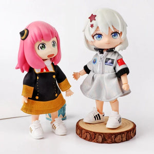 Planet Gates 2Pcs 1:12 OB11 Striped Sneakers Shoes Doll Classic Shoes Suit For Ob11 1/12 Bjd Detachable Doll Gsc DOD, YMY Doll Accessories