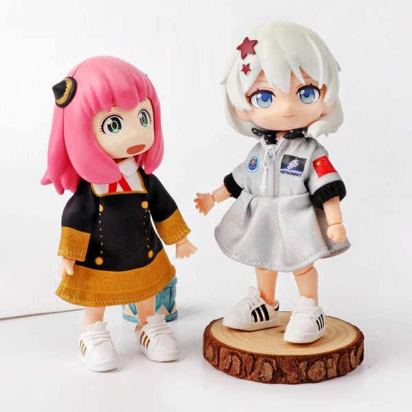 Planet Gates 2Pcs 1:12 OB11 Striped Sneakers Shoes Doll Classic Shoes Suit For Ob11 1/12 Bjd Detachable Doll Gsc DOD, YMY Doll Accessories