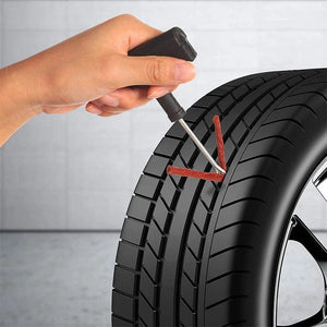 Planet Gates 2PCS 1 Car Tire Repair Tools Kit with Rubber Strips Tubeless Tyre Puncture Studding Plug Set for Truck Motorcycle Car Repair Tool