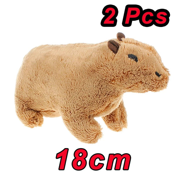 Planet Gates 2pcs 18cm 45cm Fully Filled Capybara Plush Animal With Turtle Tortoise Backpack Toys For Baby Appease Sleeping Pillow Christmas Nice Gift