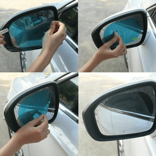 Planet Gates 2pcs 2 Pcs Rainproof Car Rearview Mirror Sticker Anti-fog Protective Film Rain Shield