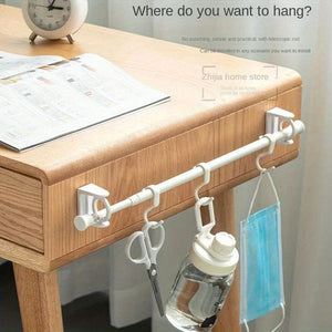 Planet Gates 2pcs 2pcs 360° Rotatable Curtain Rod Holders, Non-drilling Super Adhesive Hooks For Rack, Towel Rod Shower Curtain Rod Bracket, Bathroom Accessories