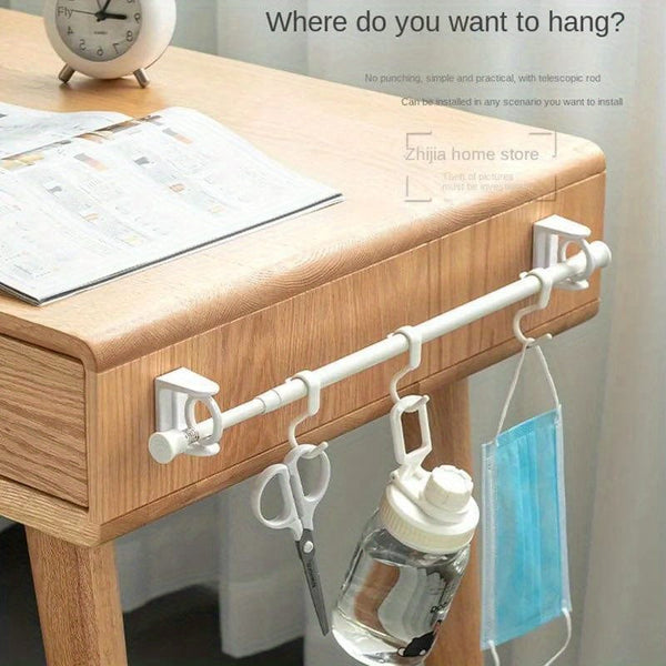 Planet Gates 2pcs 2pcs 360° Rotatable Curtain Rod Holders, Non-drilling Super Adhesive Hooks For Rack, Towel Rod Shower Curtain Rod Bracket, Bathroom Accessories