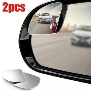 Planet Gates 2pcs 2pcs Car Blind Spot Mirror Frameless Auxiliary Rearview Mirror Universal Wide Angle Adjustable Small Mirrors